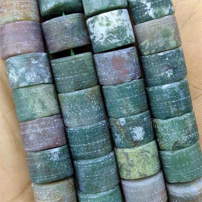 Natural Indian Agate Heishi Beads Matte