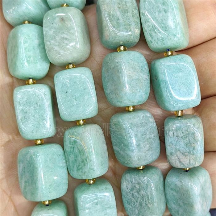 Natural Green Amazonite Beads Cuboid
