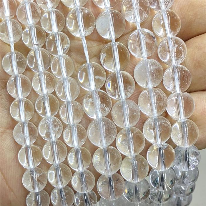 Natural Clear Quartz Round Beads Smooth