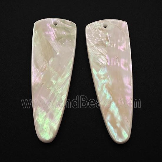 White MOP Shell Teardrop Pendant