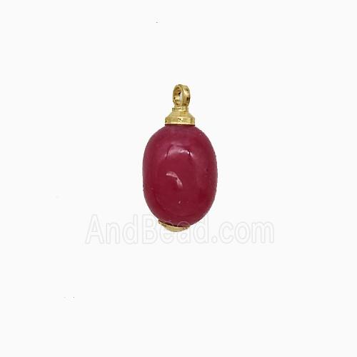 Red Dye Jade Pendant