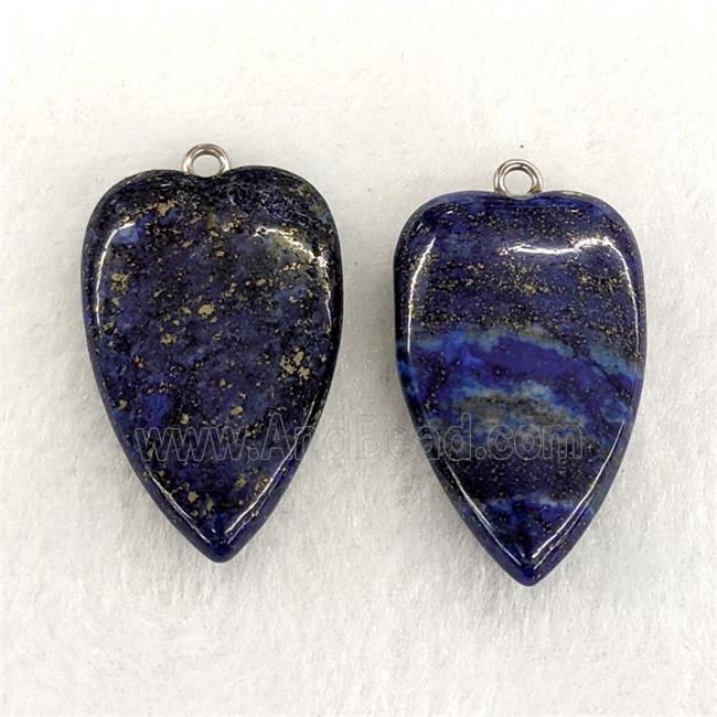 Natural Blue Lapis Lazuli Heart Pendant