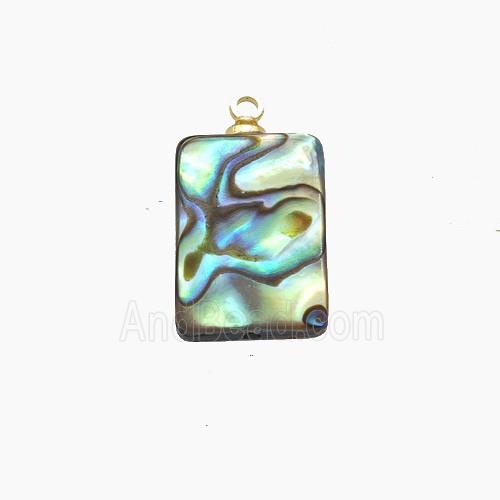Abalone Shell Rectangle Pendant