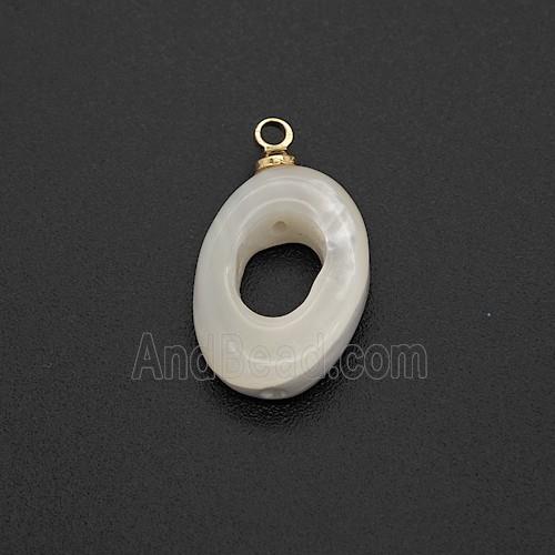 MOP Shell Circle Pendant