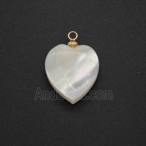 MOP Shell Heart Pendant