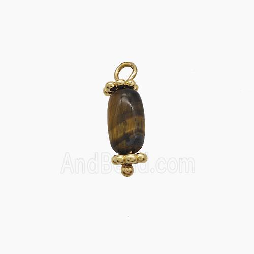 Tiger Eye Stone Rice Pendant