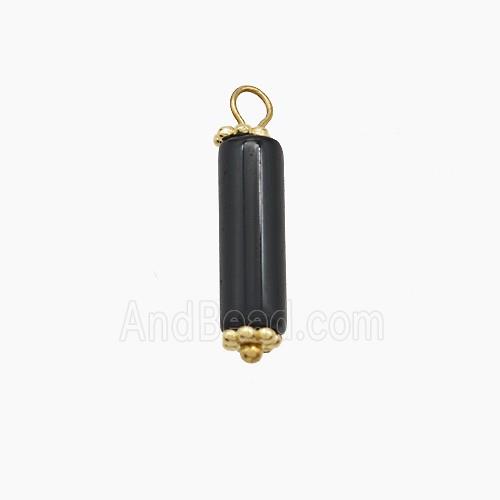 Black Obsidian Stick Pendant