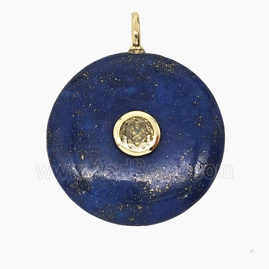 Gemstone Pendant Pave Zircon, gold plated
