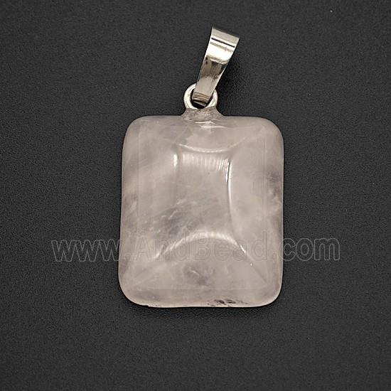 Gemstone Pendant, Platinum Plated