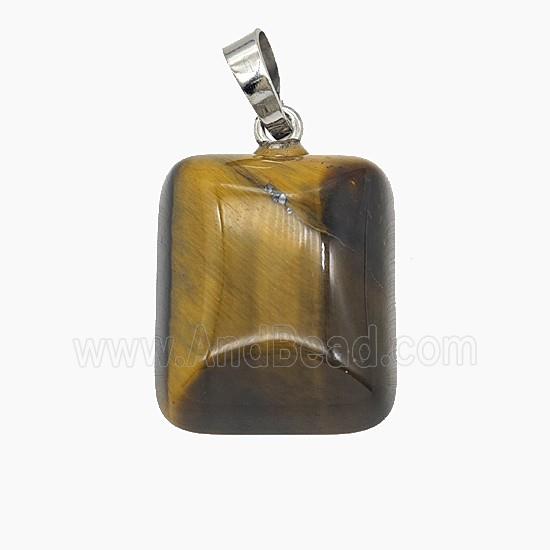 Gemstone Pendant, Platinum Plated