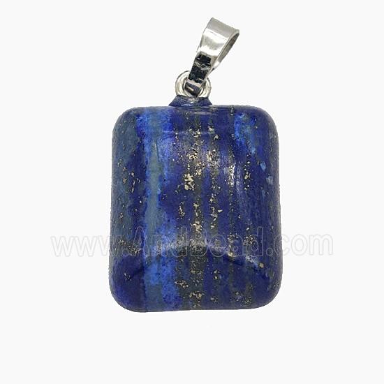 Gemstone Pendant, Platinum Plated