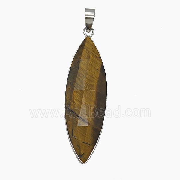 Gemstone Pendant, Platinum Plated