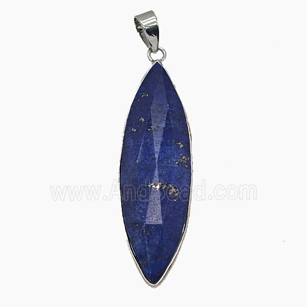 Gemstone Pendant, Platinum Plated