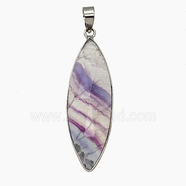 Gemstone Pendant, Platinum Plated