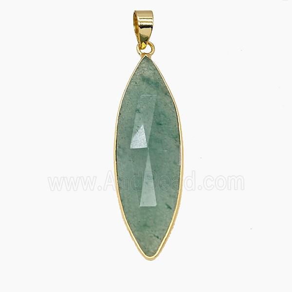 Gemstone Pendant, Platinum Plated