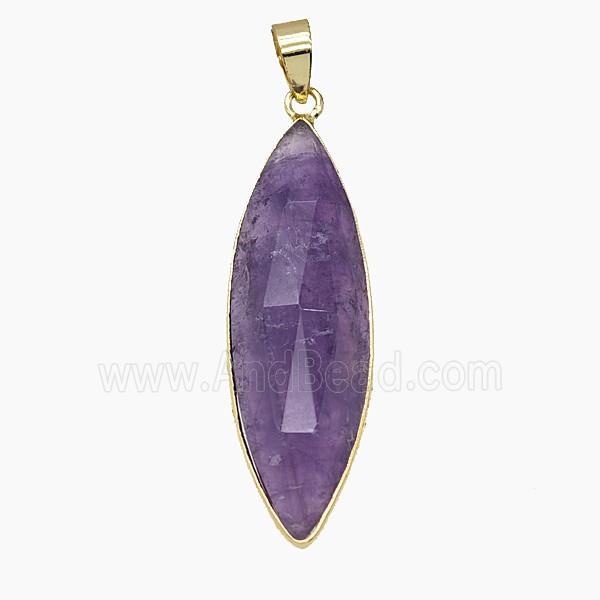Gemstone Pendant, Platinum Plated