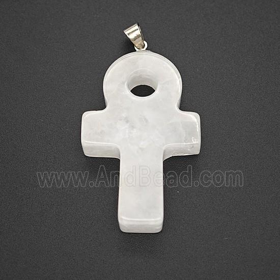 Gemstone Pendant, Platinum Plated