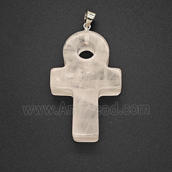 Gemstone Pendant, Platinum Plated