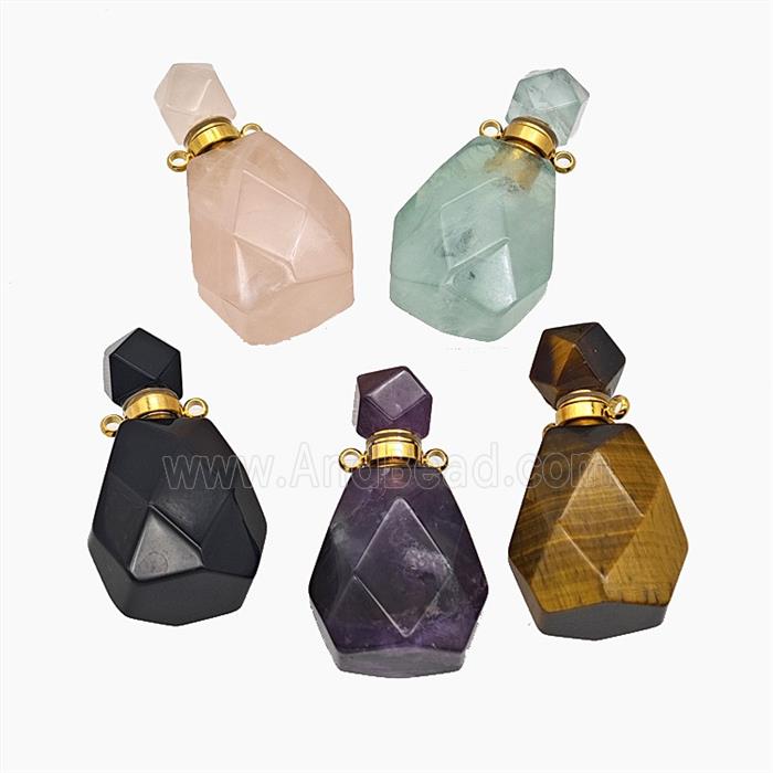 Gemstone Pendant, Platinum Plated