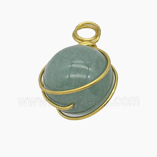 Gemstone Pendant, Platinum Plated