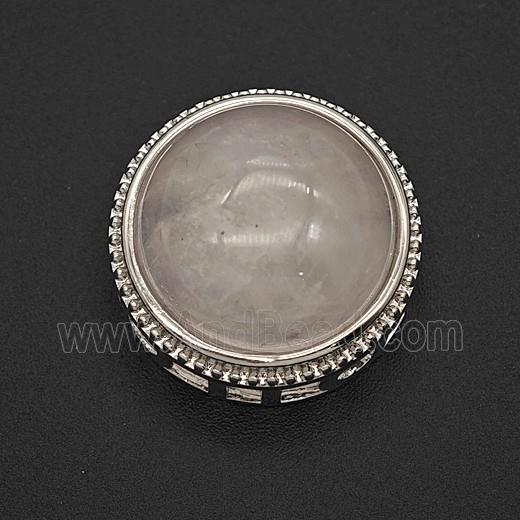 Gemstone Pendant, Platinum Plated