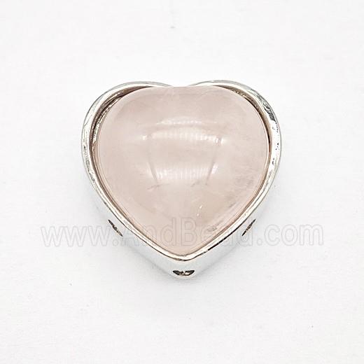 Gemstone Pendant, Antique Silver Plated