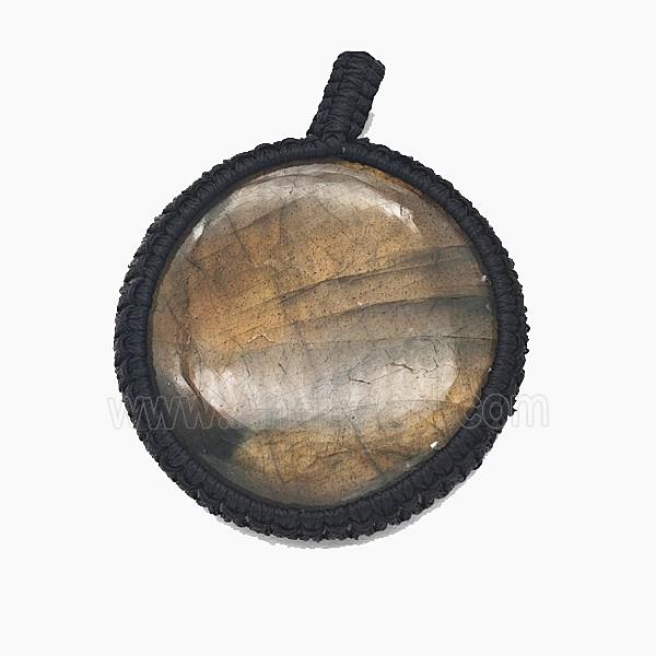 Gemstone Pendant, Pltinum Plated