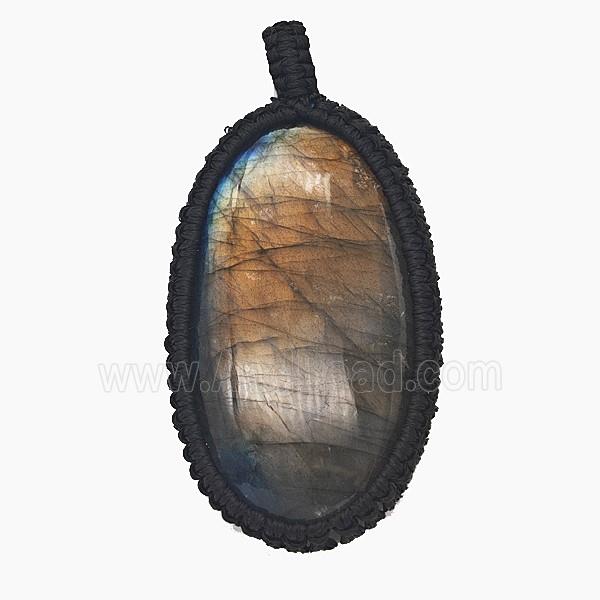 Gemstone Pendant, Pltinum Plated