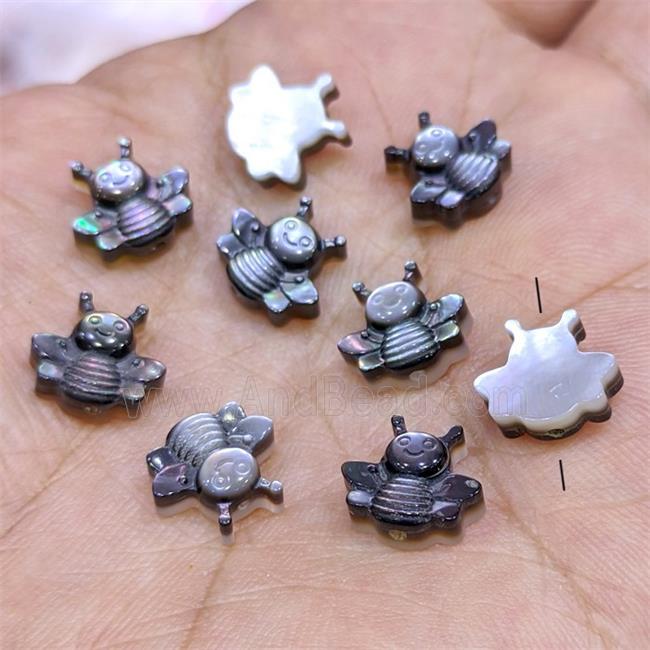 Black MOP Shell Honeybee Beads Dye