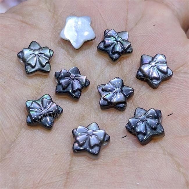 Black MOP Shell Star Beads Bowknot Dye