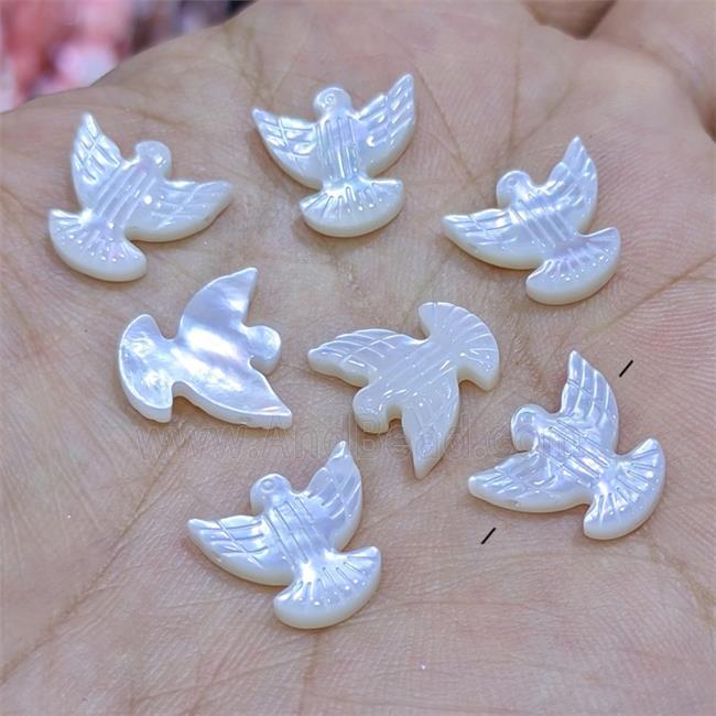 White MOP Shell Hawk Beads Eagle