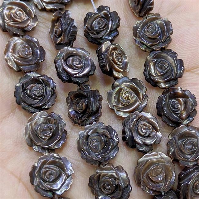 Blackgolden MOP Shell Flower Beads Dye