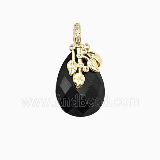 Black Obsidian Teardrop Pendant