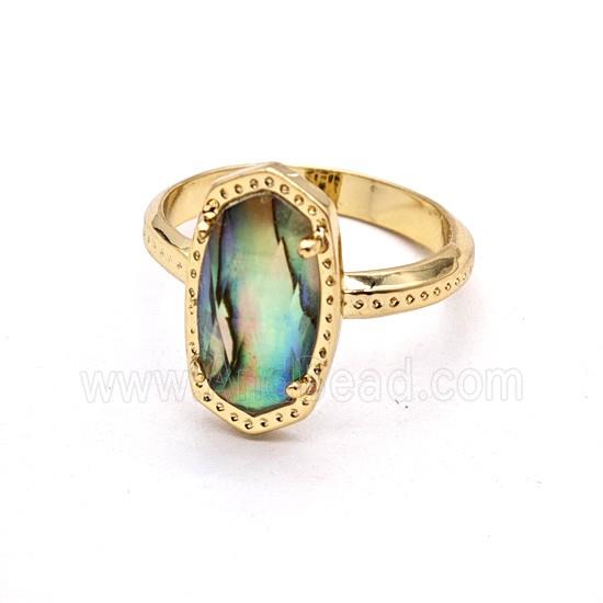 Gemstone Ring, Gold Plated