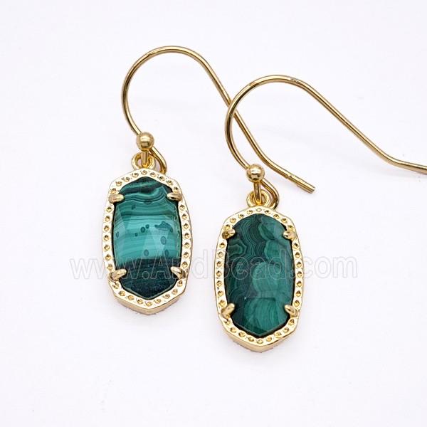 Gemstone Earring Hoop, Gold Plated