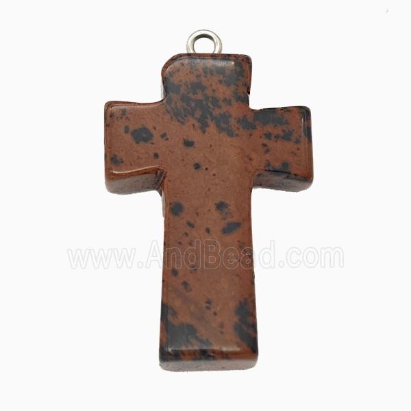 Autumn Jasper Cross Pendant