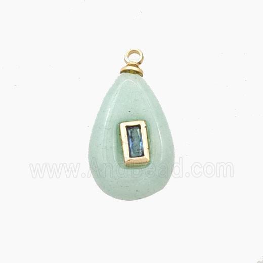 Gemstone Bead Pave Zircon