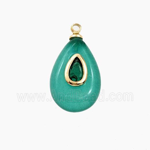 Gemstone Bead Pave Zircon