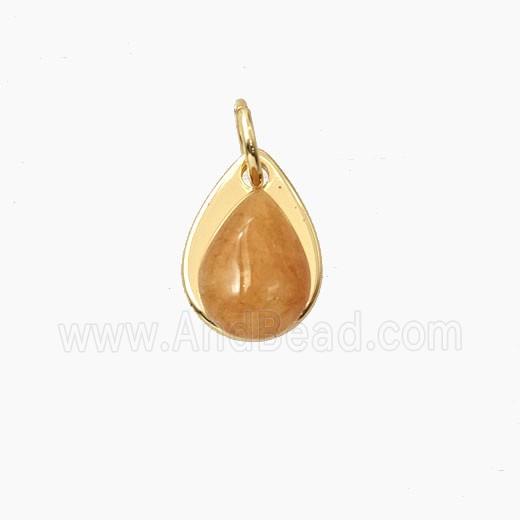 Gemstone Bead Pave Zircon