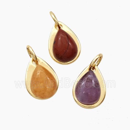 Gemstone Bead Pave Zircon