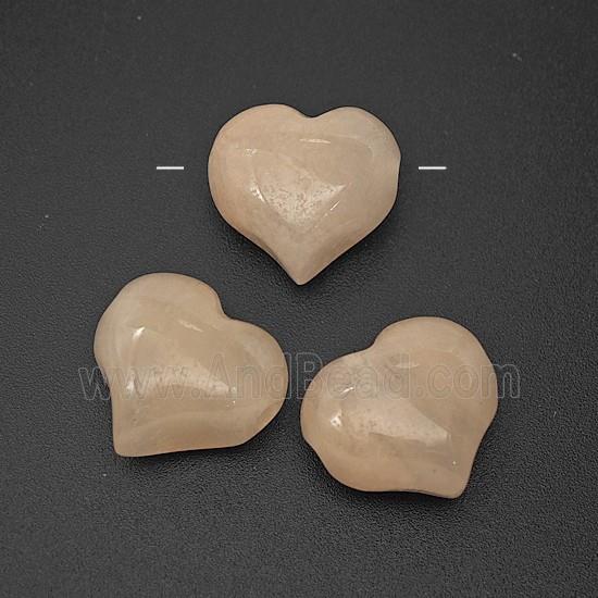 Pink Aventurine Heart Beads