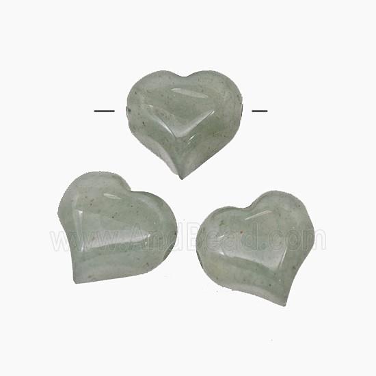 Green Aventurine Heart Beads