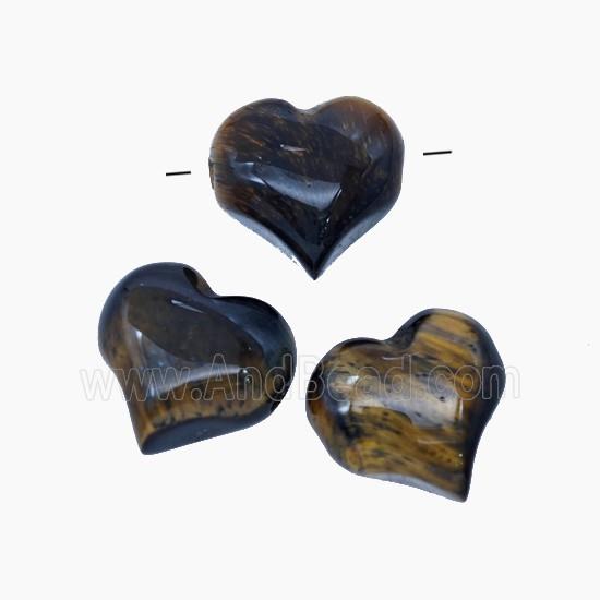 Tiger Eye Heart Beads