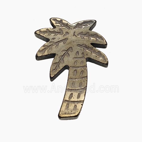 Hematite Coconut Tree Pendant Palm