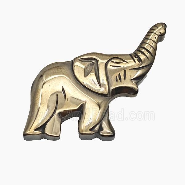 Hematite Elephant Decoration No-Hole
