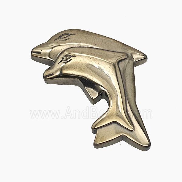 Hematite Dolphin Decoration No-Hole