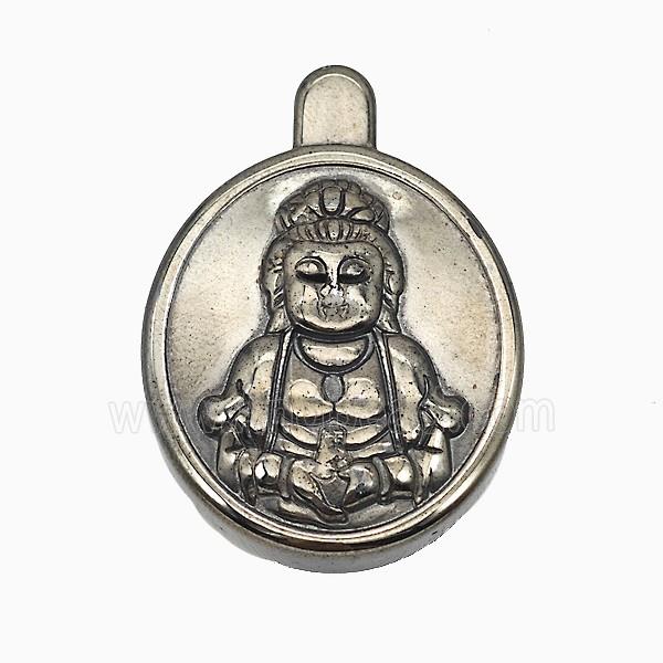 Hematite Buddha Decoration No-Hole