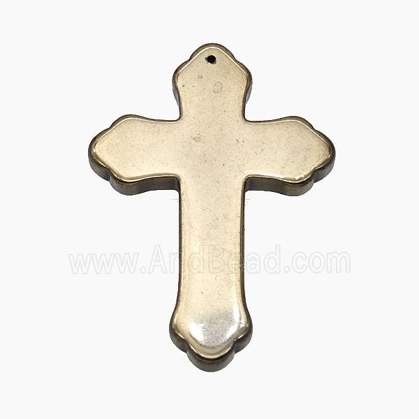 Hematite Cross Pendant
