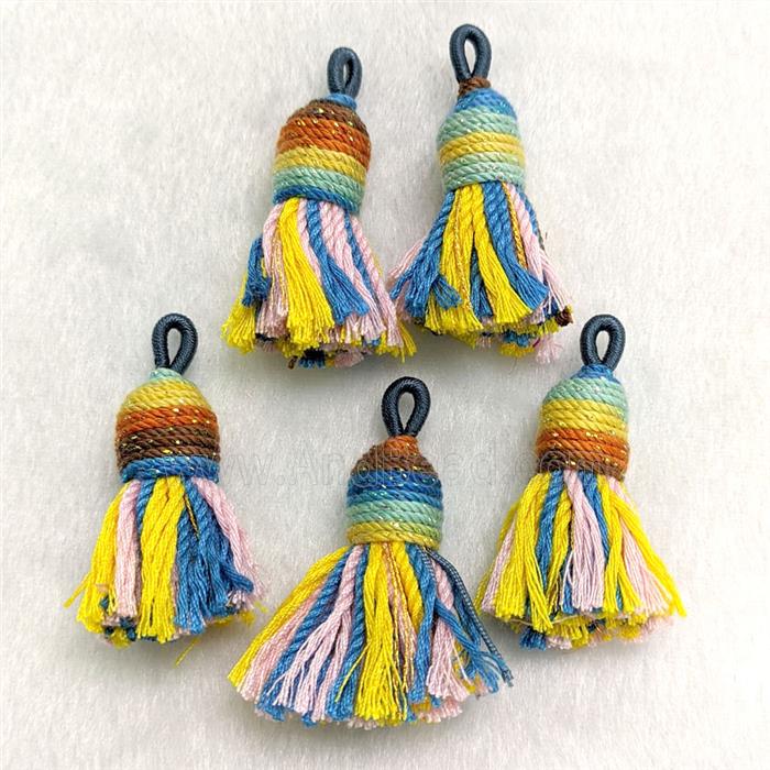 Cotton Cord Tassel Pendant Multicolor