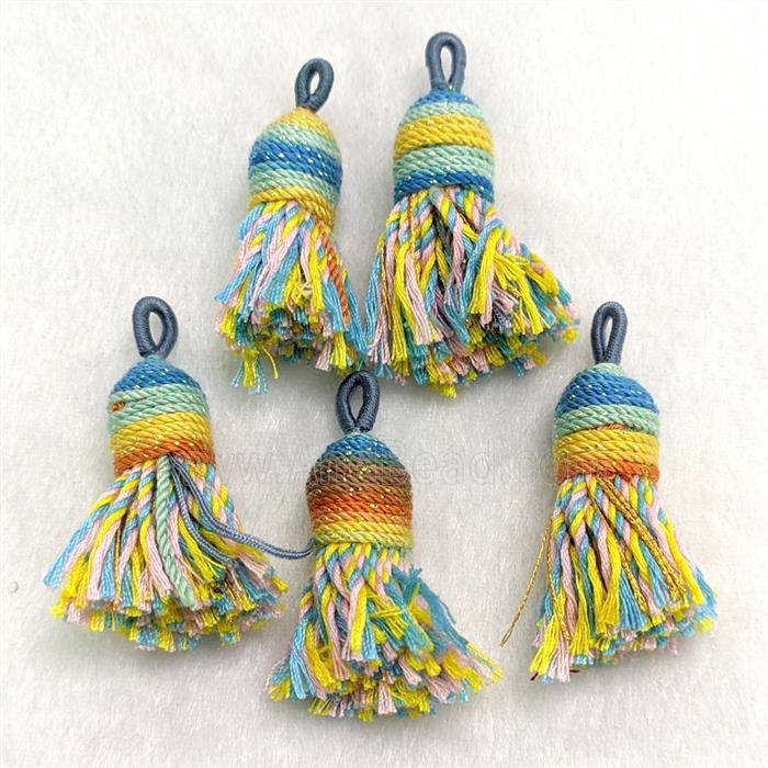 Cotton Cord Tassel Pendant Multicolor
